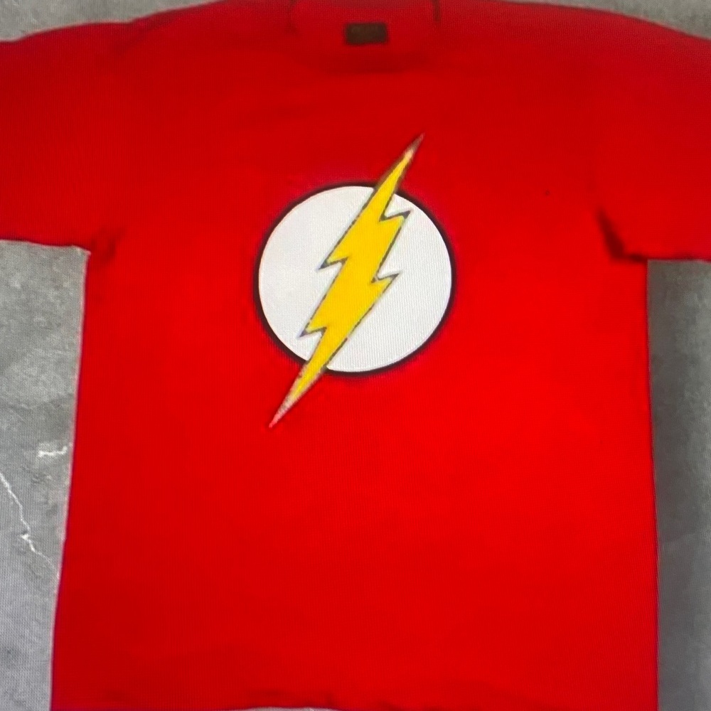 Kids Short Sleeve Lightning Bolt Graphic Tee - Red